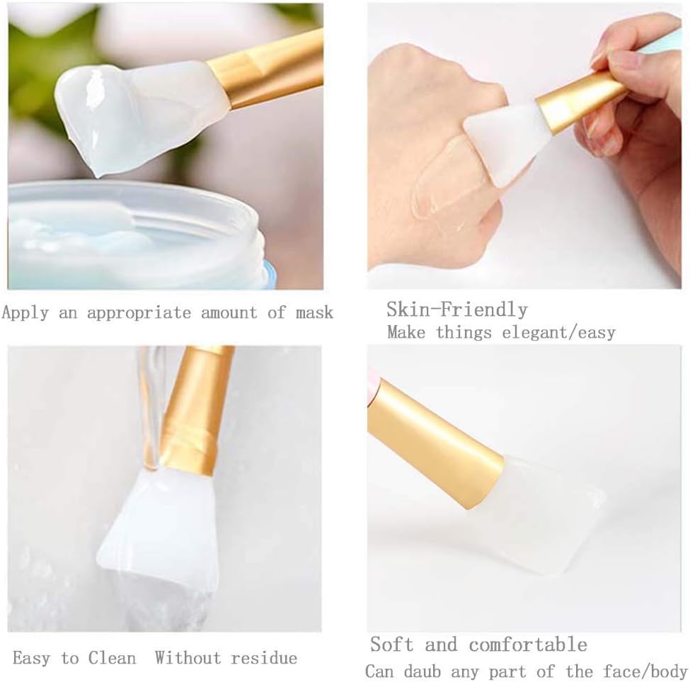 3PCS Silicone Face Mask Brush Facial Mask Mud Mixing