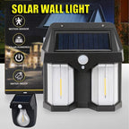 Double Head Antique Solar Sensor Wall Lamp