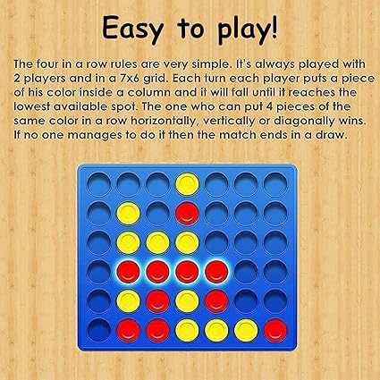 04 in Row Classical Board Game