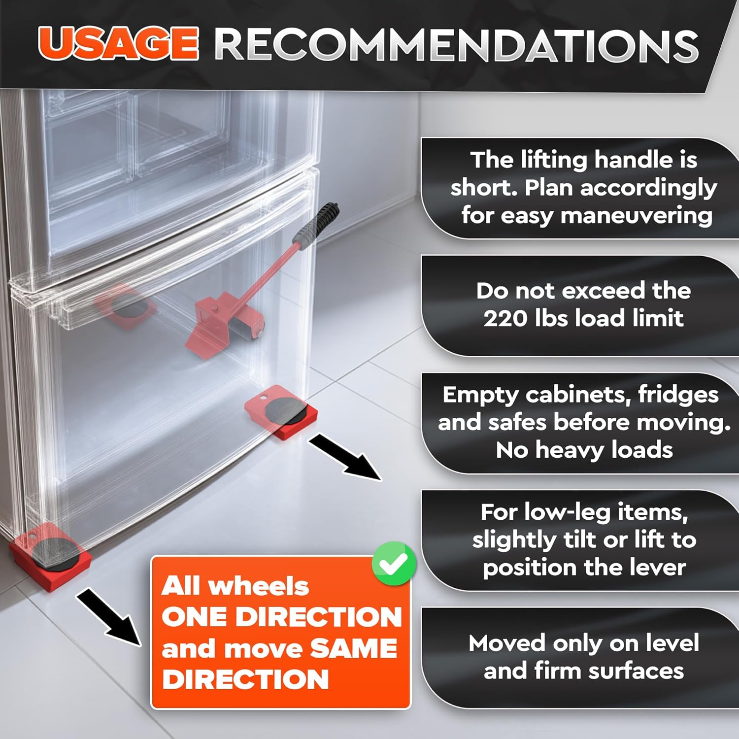 Furniture Lifter Movers Tool Set