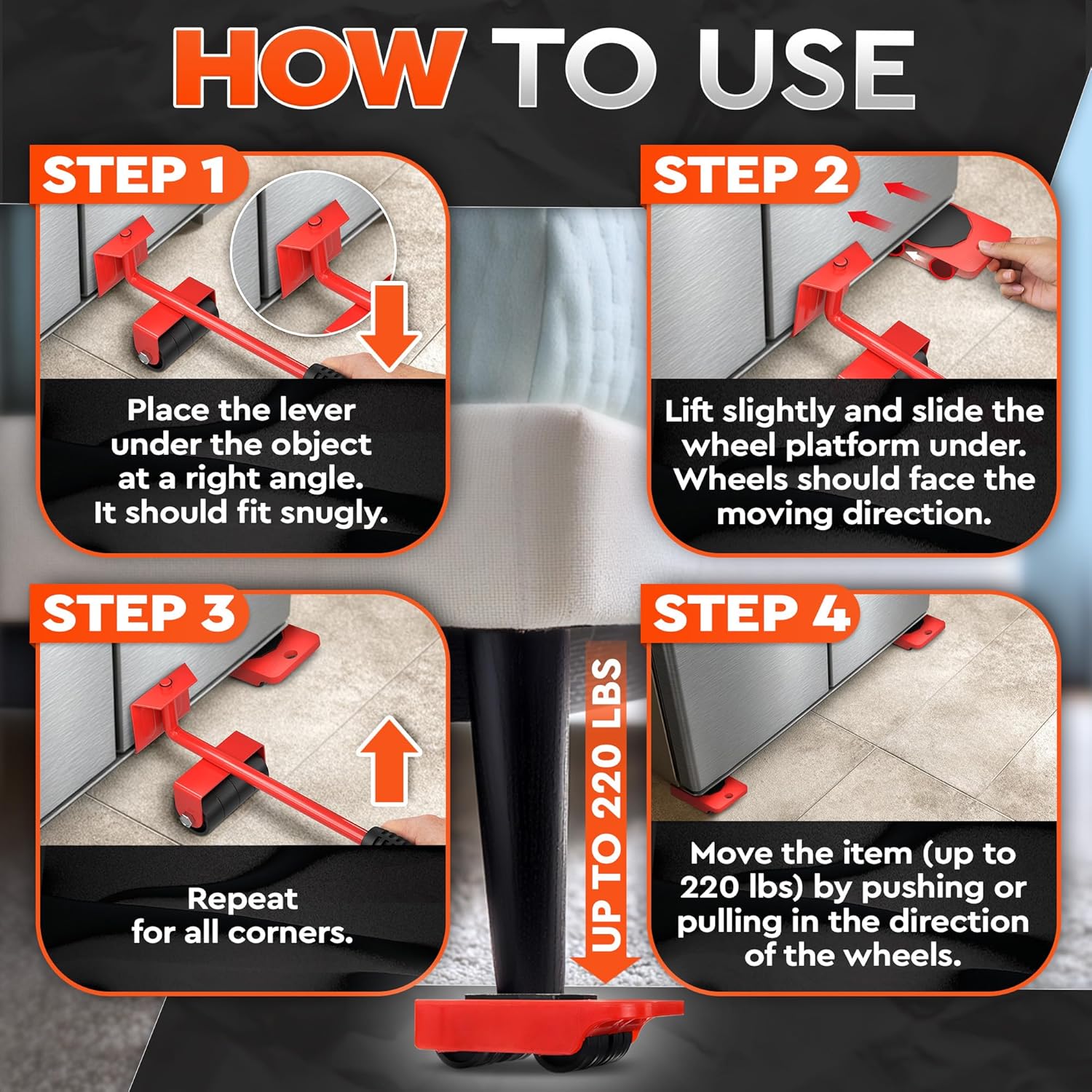 Furniture Lifter Movers Tool Set