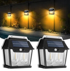 Double Head Antique Solar Sensor Wall Lamp