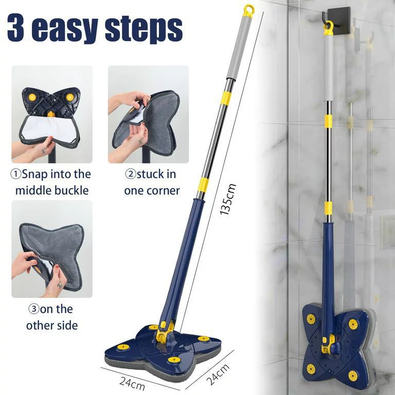 3-in-1 Smart Mop for Effortless Cleaning!