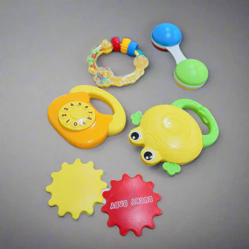 5 Pieces - Lucky King - Rattle Set