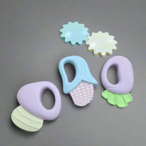 4 Pieces - Baby - Rattle Set