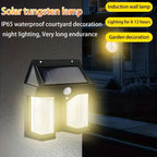 Double Head Antique Solar Sensor Wall Lamp