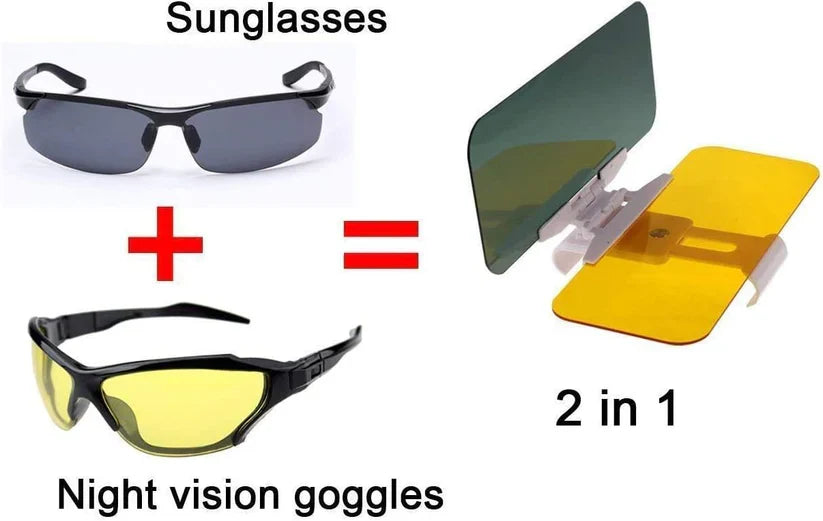 Anti-Glare Safety Car  Sun Visor Extender